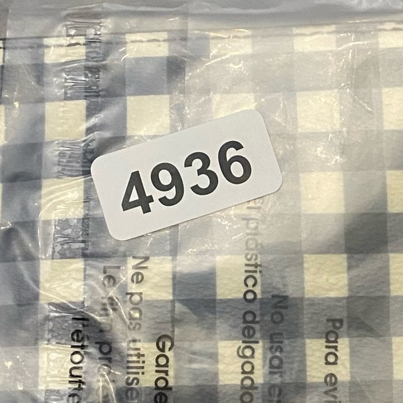 Tory Burch Robinson Navy Gingham Chain Strap Crossbody Clutch Bag 4936 - Picture 12 of 12